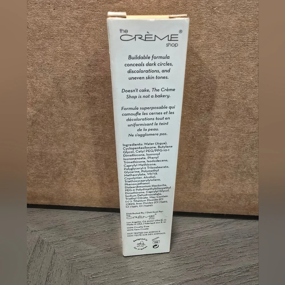 The Crème Shop Full Coverage Concealer Shade TAN NEWl